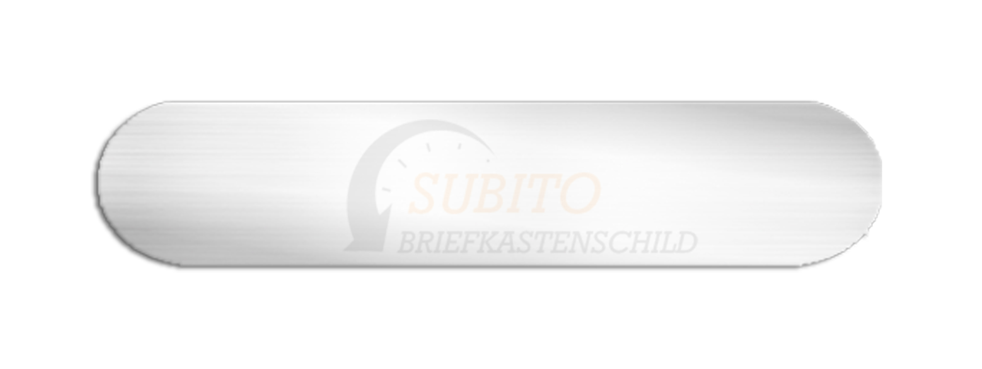 Klingelschild Gfeller 55 x 11,5 Kunststoff weiss selbstklebend